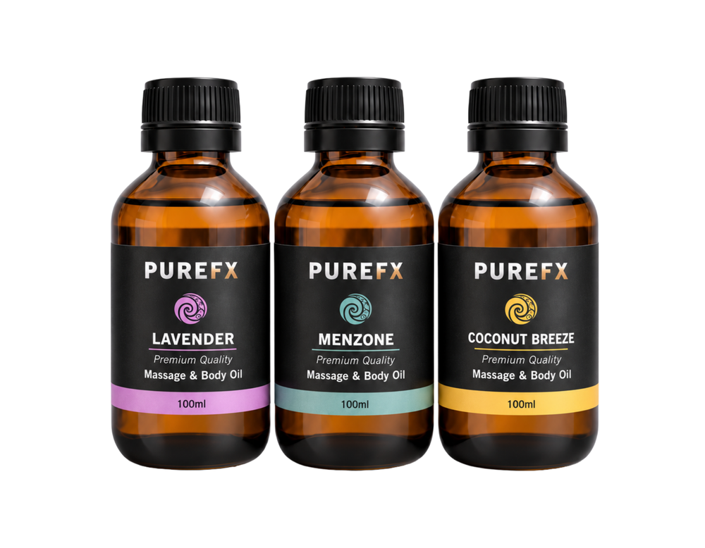 Balms, creams and oils made for the treatment room.