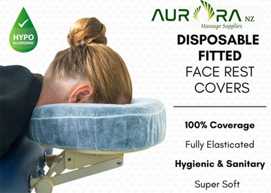 Disposable Fitted Face Cradle Covers Box x 50