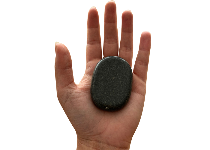 12 Piece Basalt Stone Set - Medium Ovular