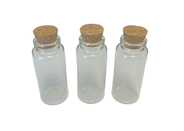Glass Bottles Small with cork 30ml