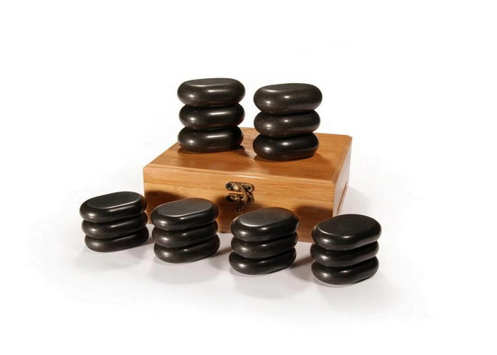 18pce Basalt Stone set Medium Massage Stones