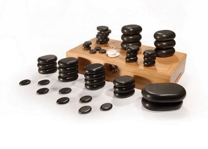 Hand Crafted Basalt Stone Set 50pce