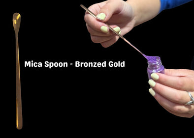 Stainless Steel Mica Spoon - Bronzed Gold