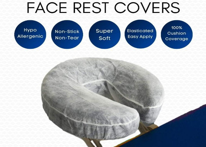 Disposable Fitted Face Cradle Covers Box x 50