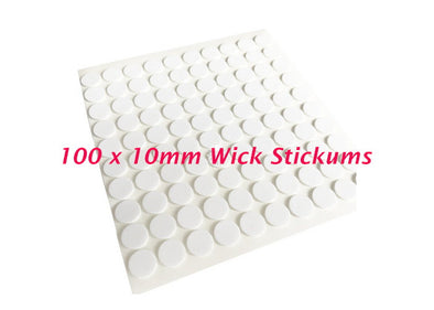 10mm Candle Wick Stickums x 100